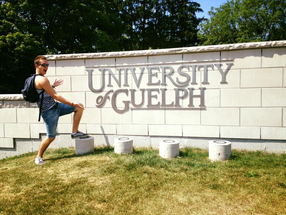 Enjoying my visit to the University of Guelph