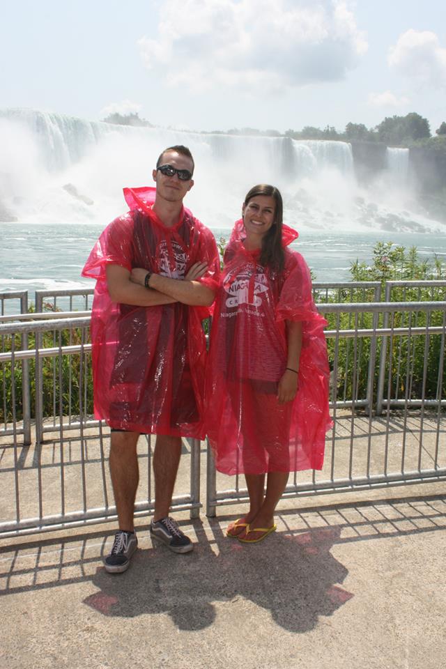Checking out Niagara Falls with Anaïs