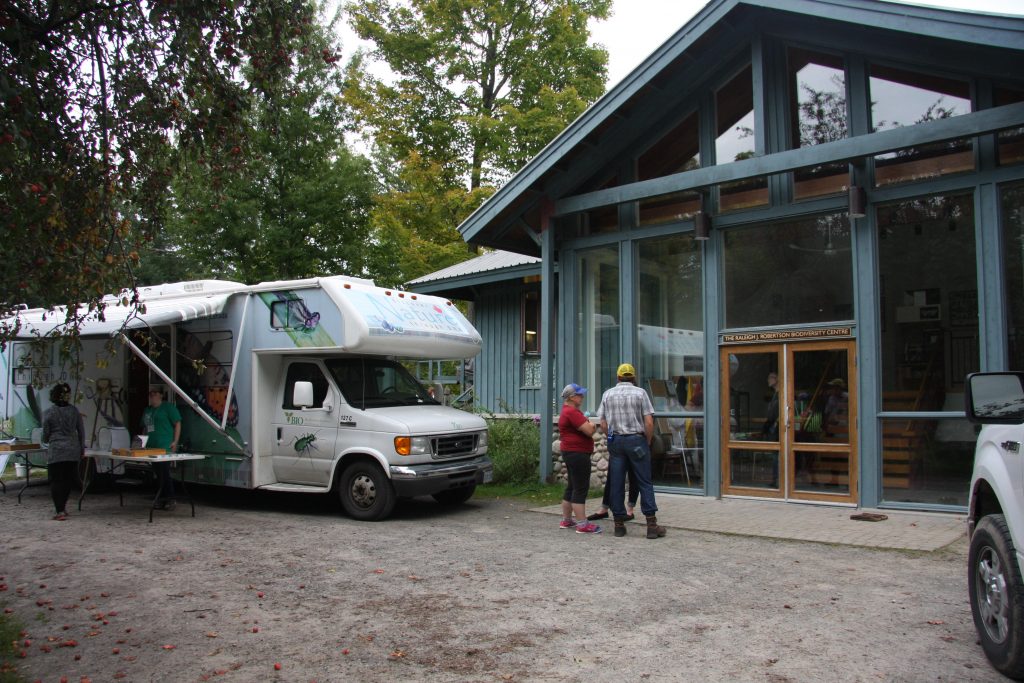 The BIObus was front and centre at QUBS's Raleigh J. Roberston Biodiversity Centre