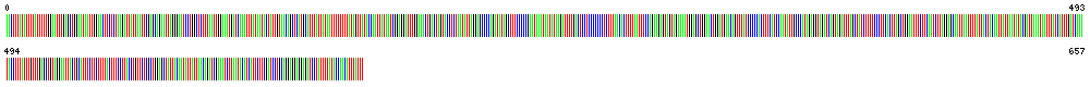 Visual representation of DNA barcode sequence for Arctic Woolly Bear Caterpillar