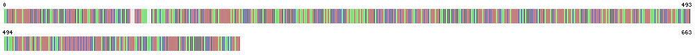 Visual representation of DNA barcode sequence for predatory plant mite Typhlodromus pyri