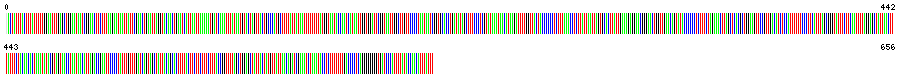 Visual representation of DNA barcode sequence for Caddisfly