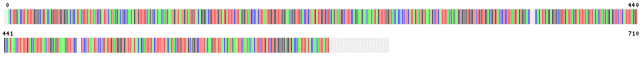 Visual representation of DNA barcode sequence for Chaetognatha