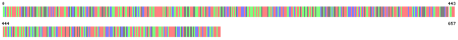 Visual representation of DNA barcode sequence for Waltzing fly