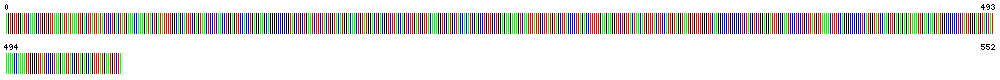 Visual representation of DNA barcode sequence for Saskatoon serviceberry